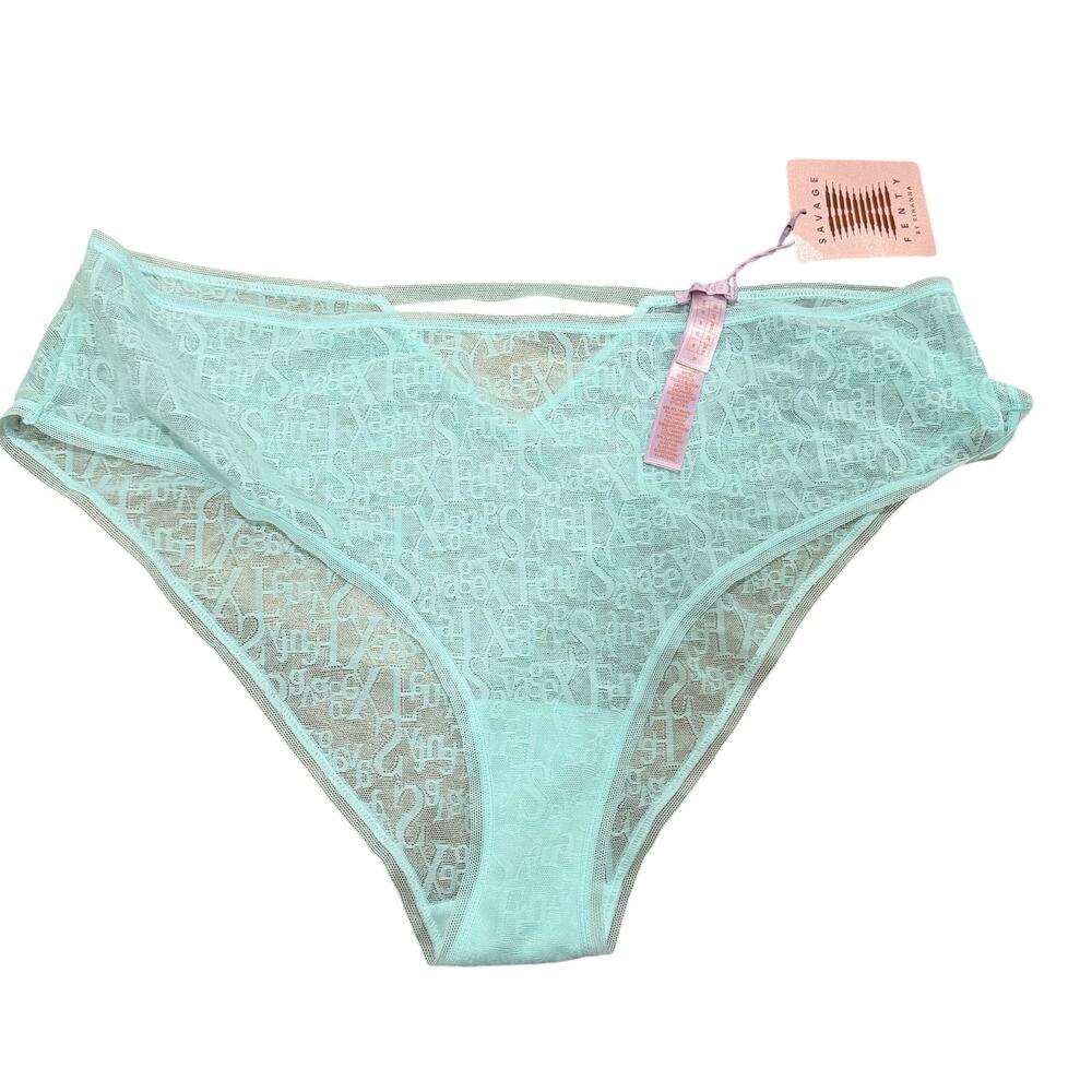 Fenty Savage Lace Aqua Turquoise 2X Underwear